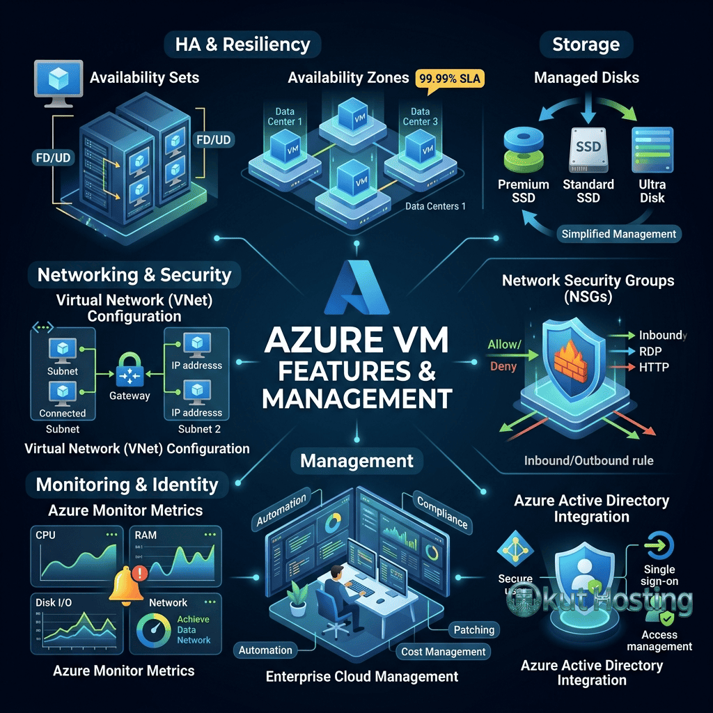 Azure VM features and management